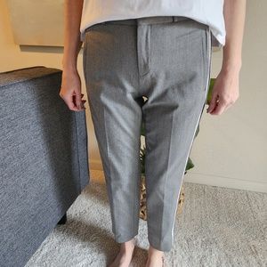 Banana Republic Avery Cropped Tuxedo Stripe Pant